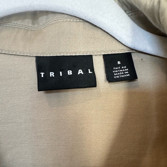 Tribal Beige Tan Jacket size 6 NWOT - Picture 2 of 9